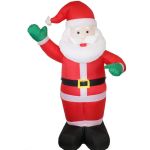 Figurină Moș Crăciun gonflabil 180 cm cu LED, pentru interior și exterior, Procart