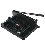 Ghilotină manuală profesională A4 Bright Office, 400 coli, heavy-duty, cu ghidaj și marcaje