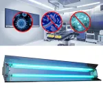 Lampă bactericidă UVC orientabilă 2x30W cu reflector, rotire 140°, 32 mp