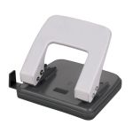 Perforator metalic heavy duty Bright Office, 40 coli, 2 perforatii 6 mm, cu rigla ghidaj