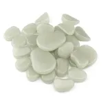 Pietricele fosforescente turcoaz 500 g pentru decor interior/exterior, glow in the dark