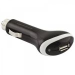 Adaptor auto USB Esperanza 12/24V cu LED, 1 port USB, 5V 1A, negru