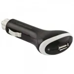 Adaptor auto USB Esperanza 12/24V cu LED, 1 port USB, 5V 1A, negru
