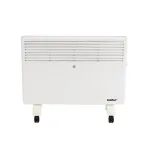 Radiator electric Leziter Asama 1500W cu termostat, IP24, alb