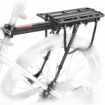 Portbagaj bicicletă universal din aluminiu, 50 kg, cu susținere triunghiulară