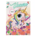 Carte de colorat cu abtibilduri - Magia unicornului PlayLearn Toys