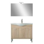 Set mobilier baie Leziter Nerva Prime 105 cu lavoar, stejar Sonoma