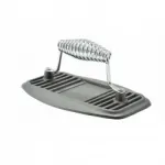 Calcator din fonta pentru carne, cu maner spiralat, pentru gratar si tigaie