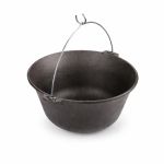 Ceaun din fontă naturală 7,2 L (32,5 cm) cu toartă, pentru foc deschis