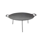 Disc din fier pentru gătit la foc deschis, 48,5 cm, cu 3 picioare