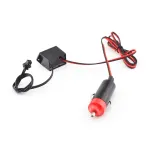 Invertor EL Wire auto DC 12V cu adaptor pentru brichetă, pentru 0–3 m