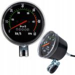 Kilometraj mecanic pentru bicicletă, vitezometru analog resetabil, cablu 86 cm