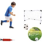 Set poartă de fotbal pentru copii cu plasă, minge și pompă, 120 cm