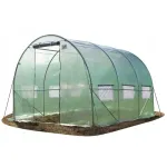 Seră tip tunel pentru grădină 3.5x2x2 m, folie 140 g/mp UV4, cadru metalic