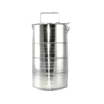 Sufertas din inox cu 4 cuve x 800 ml, cu capac si maner pentru transport