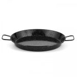 Tavă pentru paella emailată Garcima 30 cm, din fier, cu mânere