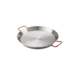 Tavă pentru paella din oțel lustruit Garcima, 80 cm, cu mânere metalice