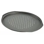 Tavă pentru pizza antiaderentă 33 cm, perforată, cu mâner – Perfect Home