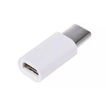 Adaptor USB-C la micro USB pentru încărcare și date, 2.1A, 5V, alb