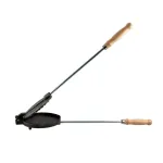 Aparat din fontă pentru prăjit slănină și carne la foc deschis, 58 cm