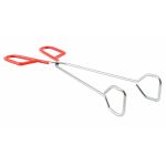 Cleste pentru carne 31 cm din metal cromat, cu maner din silicon antialunecare