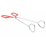 Cleste pentru carne 31 cm din metal cromat, cu maner din silicon antialunecare