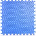 Covoraș puzzle EVA XL 60x60 cm, 2 cm grosime, set 2 piese, albastru