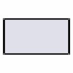 Ecran de proiecție 120 inch 16:9 din pânză, manual, portabil, montaj pe perete