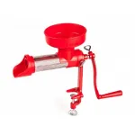Mașină manuală de pasat roșii din aluminiu turnat, cu pâlnie mare