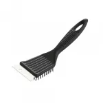 Perie pentru curatarea gratarului cu racleta din inox, 21 cm