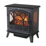 Șemineu electric panoramic 1800W cu efect flacără realist și termostat reglabil