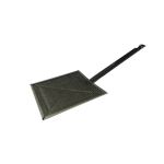 Suport pentru prăjire pâine pe aragaz, grătar cromat 20 cm cu mâner 29 cm