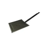 Suport pentru prăjire pâine pe aragaz, grătar cromat 20 cm cu mâner 29 cm