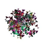 Confetti multicolor în formă de pahar de șampanie, 26 g, pentru decor masă și baloane