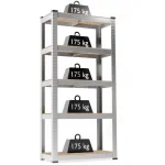 Raft metalic galvanizat cu 5 niveluri, 875 kg, 180x90x30 cm, polițe MDF