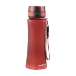 Sticlă de apă slim UZSPACE Tritan 700 ml, fără BPA, cu capac, roșie
