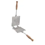 Aparat pătrat pentru napolitane și rondele cu brânză, 16×14 cm, pentru foc deschis