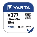 Baterie Varta V377/SR66 (SR626SW) 1.55V pentru ceas, 6.8 mm