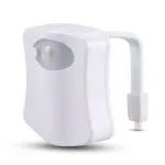 Lumina LED pentru toaleta cu senzor de miscare, 8 culori si rezistenta la apa