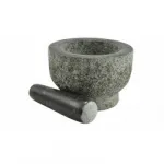 Mojar din granit 15 cm cu pistil pentru condimente, semințe și plante aromatice