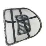 Suport lombar universal pentru scaun auto si birou, cu zona de masaj, 39x39 cm, negru