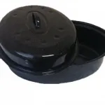 Tavă eliptică emailată cu capac pentru rață, 34 cm – pentru cuptor