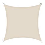 Copertină parasolar impermeabilă 3x3 m, pătrată, albă, protecție UV 90%