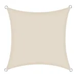 Copertină parasolar impermeabilă 3x3 m, pătrată, albă, protecție UV 90%