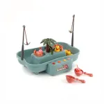 Set de pescuit rotativ Buba Go Fishing cu muzica, 21 accesorii, gri