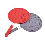 Sită anti-stropire din silicon 28 cm cu mâner lung, Perfect Home