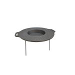 Disc adanc din fonta 49 cm cu picioare detasabile, pentru gatit la foc deschis