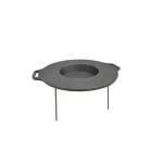 Disc adanc din fonta 49 cm cu picioare detasabile, pentru gatit la foc deschis