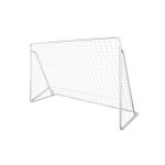 Poartă de fotbal pentru copii cu plasă, cadru din oțel, 213x150x75 cm
