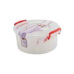 Set 4 cutii din plastic pentru depozitarea alimentelor, stivuibile, pentru microunde